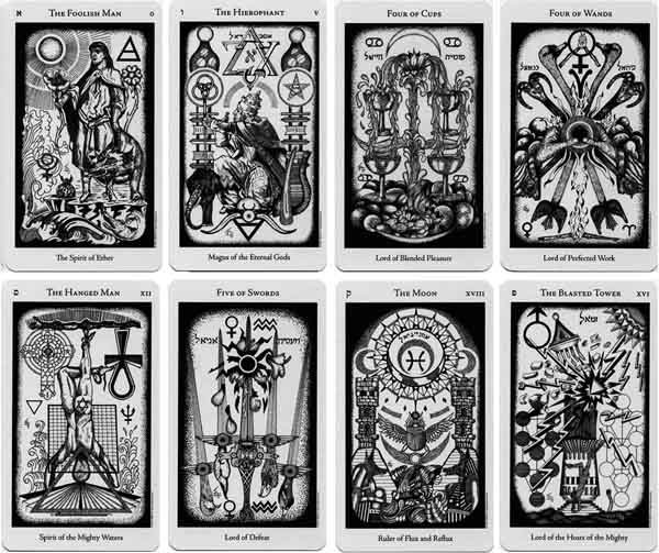 Cards from the Hermetic Tarot.