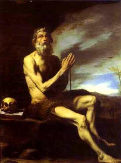 Saint Paul the Hermit. Painting by Jusepe de Ribera, 17th century.