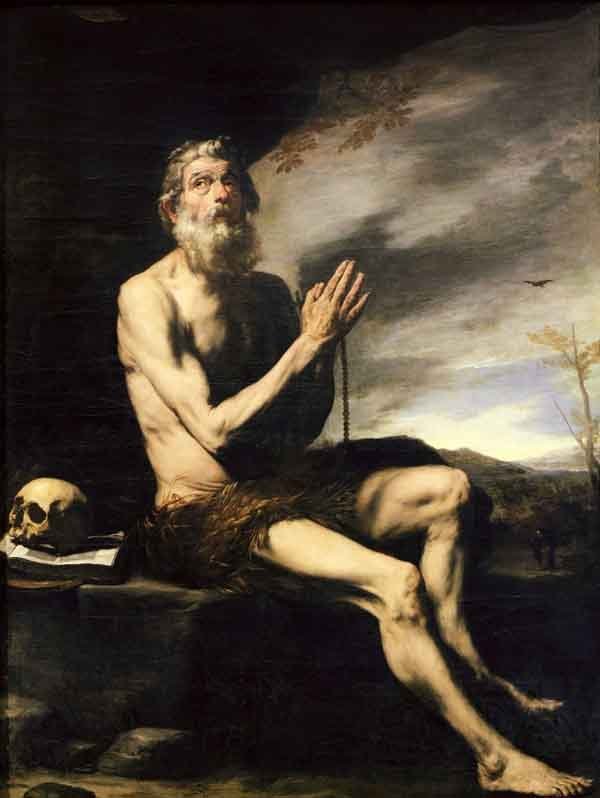 Saint Paul of Thebes, the Hermit. Painting by Jusepe de Ribera, 17th century.