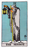 Tarot Major Arcana card: The Hermit