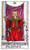 Tarot Major Arcana card: Justice