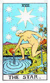 Tarot Major Arcana card: The Star