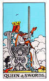 Tarot Minor Arcana card: Queen of Swords