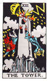 Tarot Major Arcana card: The Tower