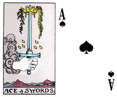 The Ace of Swords and the Ace of Spades.