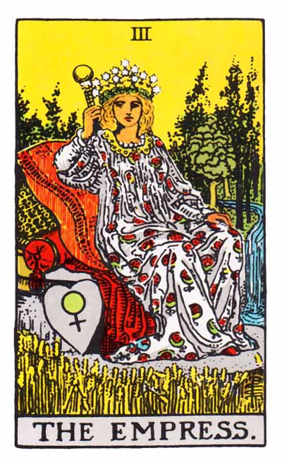 The Empress Major Arcana Tarot card.