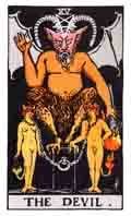 Tarot Major Arcana card: The Devil
