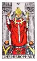 Tarot Major Arcana card: The Hierophant