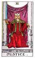 Tarot Major Arcana card: Justice