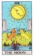 The Moon Tarot Card and its meaning