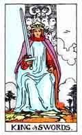 Tarot Minor Arcana card: King of Swords