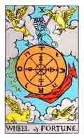 Tarot Major Arcana card: Wheel of Fortune