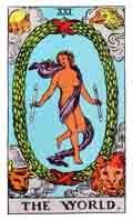 Tarot Major Arcana card: The World