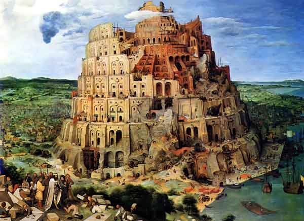 The Tower of Babel, by Pieter Bruegel the Elder, 1563.