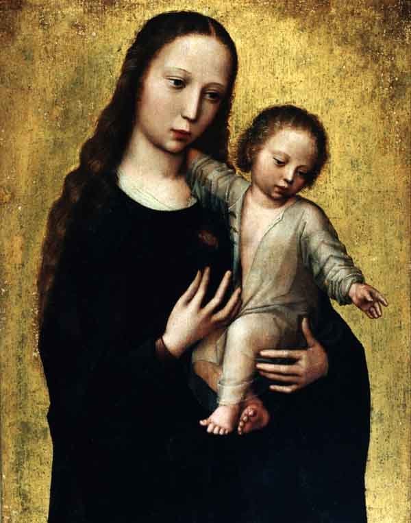 The Virgin Mary with the Jesus child, by Ambrosius Benson, 16th century.
