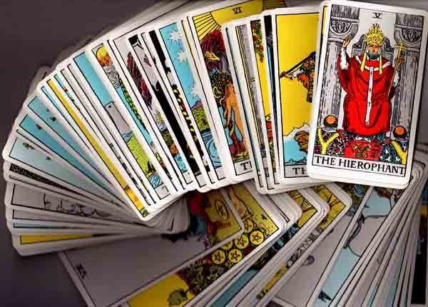 Tarot card deck.