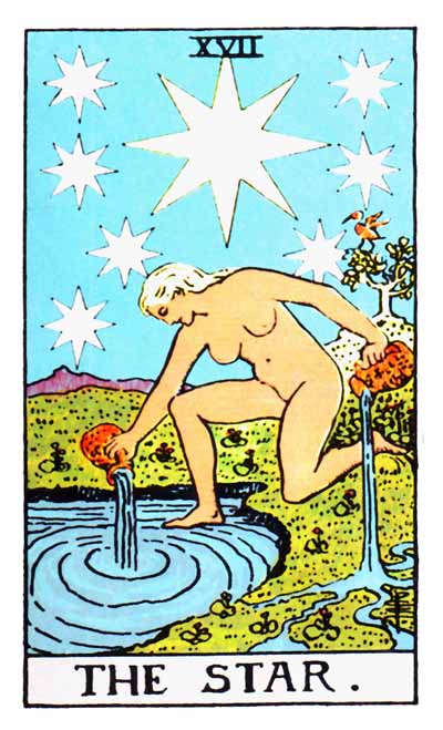 The Star Major Arcana Tarot card.