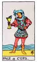 Tarot Minor Arcana card: Page of Cups