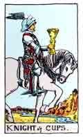 Tarot Minor Arcana card: Knight of Cups