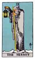 Tarot Major Arcana card: The Hermit