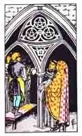 Tarot Minor Arcana card: Three of Pentacles