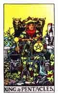 Tarot Minor Arcana card: King of Pentacles