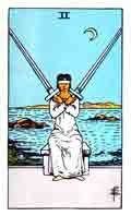 Tarot Minor Arcana card: Two of Swords