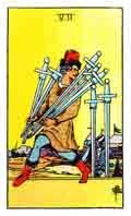 Tarot Minor Arcana card: Seven of Swords