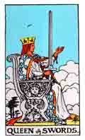 Tarot Minor Arcana card: Queen of Swords