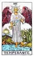 Tarot Major Arcana card: Temperance