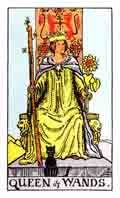 Tarot Minor Arcana card: Queen of Wands