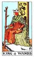 Tarot Minor Arcana card: King of Wands